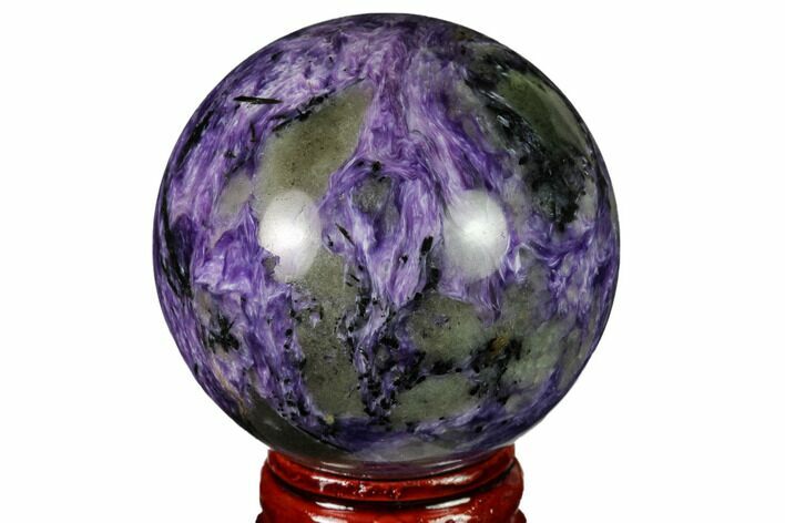 Polished Purple Charoite Sphere - Siberia #163940